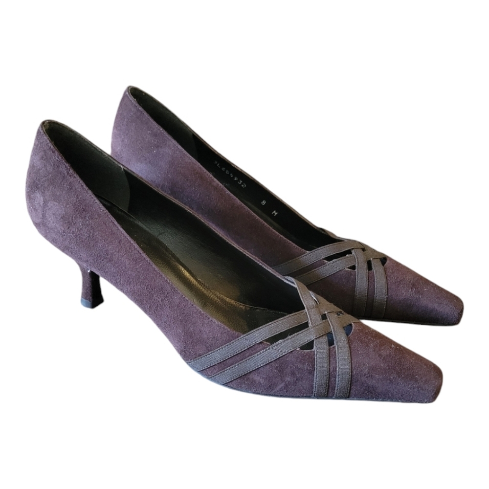 Stuart Weitzman Square Toe Kitten Heels